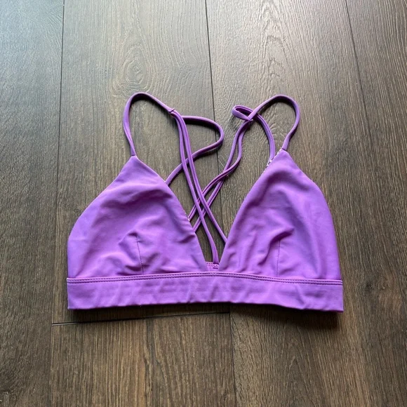 Acacia Swimwear Purple Strappy Bikini - Picture 1 of 6